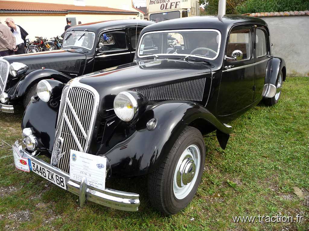 2014_Rustenhart (69).JPG - 34ème Randonnée Internationale des Vendanges organisée par le CVAAM, Traction 15 H de 1955
